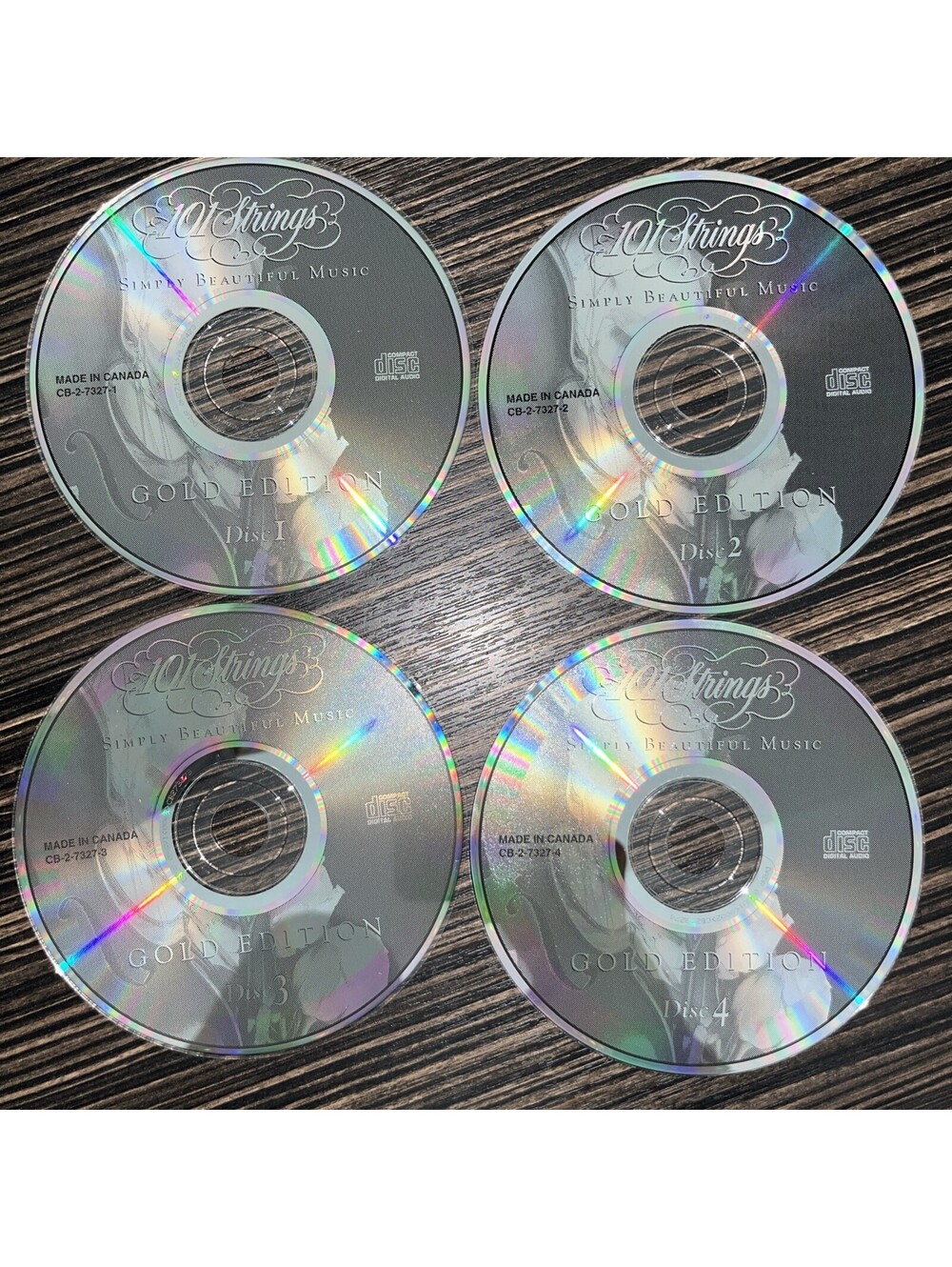 101 Strings Gold Edition Four Disc Set Discs Only Tested No Scratches